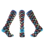 Custom design knee high running sport athletic compression socks for wholesale