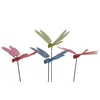 Osgoodway8 KM_151520004 Factory Wholesale Plastic garden Ornaments Dragonfly Stakes for yard 4 colors