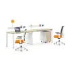 Latest Modern Customized Simple design modular office cubicle wooden table mini 2 seater workstation