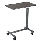 Medical Adjustable Overbed Table Hospital Bedside Over Bed Table with Wheels