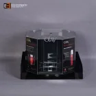 Custom Metal & Acrylic Rotatable Olay Spinner Counter Display Wuth Strong Magnets Fixed At Bottom