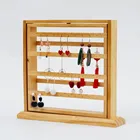 Solid wood jewelry display frame ear nail ear ring necklace earpendant for display display rack