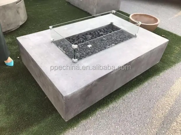 Villa Garden Outdoor  Propane Fire Pit Table /  Steel gas Fire pit