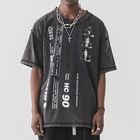 Wholesale custom men graphic design t shirt printing hiphop t-shirts for men graphic tshirts