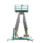 hydraulic electric semi automatic small lifter 6m 8m 10m aluminum alloy mast man platform lift