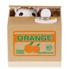 Coin stealing cat piggy bank cute kitten out of orange box stealing coins like magicfunny piggy bank for kids of all ages