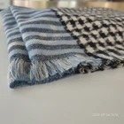 Shawl 2020 New Winter Houndstooth 100% Polyester Women Warm Shawl Thickened Cold Plaid Scarf
