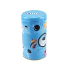 round food storage printed metal tin tea plain tin cans