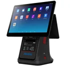 A680 Android Cash Register 15.6" +10.1" Touch screen desktop POS printer with 3D structural light facial recognition