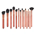 Beauty EURO market best selling professional 14pcs vegan for travel with your own logo private label makeup brush set