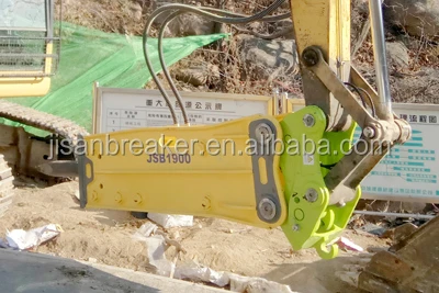 MSB SAGA 250HS Hydraulic Breaker Rock Hammer for 19-26 Ton Excavator with 140mm Rod Diameter and 12 Months Warranty