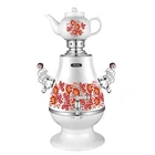 home automatic stainless steel electric turkish tea maker semaver teapot
