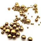 Spot supply of sleek bright diameter 20mm perforated H62 decorative hollow copper beads