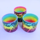 Christmas Party supplies Classic kids toys Elk logo Colorful Slinky Rainbow Plastic Spring Toy