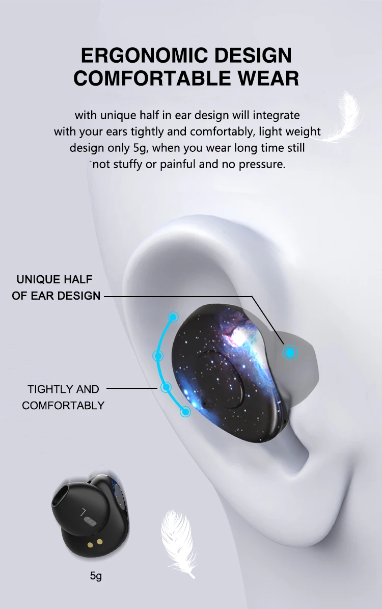 Airsun X1 Dual Stereo Auto-pair Bluetooth 5.0 TWS Earbuds - ANKUX.COM