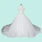 Vanora Appliques Lace-Up Beaded Tulle Floor Length A-Line Wedding Dresses Off Shoulder Ball Gowns