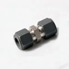 Stainless Steel Fittings Single SS316 Stainless Steel Compression Inch Single Ferrule Union Tube Fittings