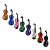 Coloured Transparent/Pink /Purple /White/Black/Red Best Wood Colored Left Hand Musical Instruments German Violins Brands