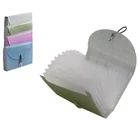Wallet PP Glitter Powder Expanding File Folder A5 Size Folder Wallet With Elastic