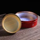 Food Eco-friendly Metal Packaging Chinese New Year Round Tin Can Cookies Box Manufacturer Direct Supply