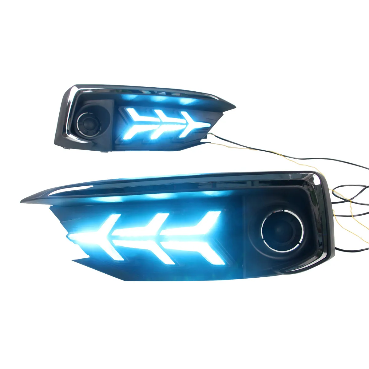 New Car Drl Led Daytime Running Lights With Turning Function Fog Light