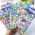 Christmas Santa Claus Elk 3D Cartoon Foam Decorative Stickers Scrapbooking Stick Label Diary Stationery Album Stickers