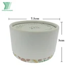 Small lid and base paper tube package full color printing cosmetic box