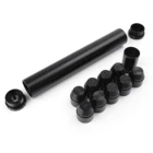 Aluminum Fuel Filter 1/2-28 for NAPA 4003 WIX 24003 OD 1.500" L10" Only For Car Black