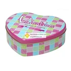 JH Lovely design heart shape tin box metal tin cans tin container