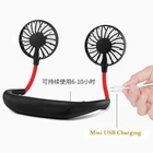 Wearable big wind usb charging neck portable air cooler rechargeable mini fan portable