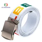 OEM supplier custom design fashion fabric elastic braided waist men belt