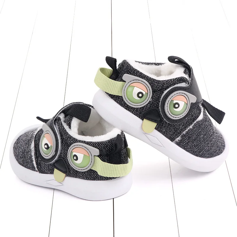 New Arrival Animal Baby Cotton Shoes With Plush Winter Warm Snow Sneakers Lightweight Walking Shoes for First Walk manufacture