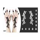 Oem Tattoo Sticker Tattoos OEM Henna Tattoo Sticker Black Sticker Henna Temporary Hand Tattoos Sticker