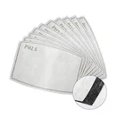 Fashion gray color PM2.5 5 Layer Anti Dust Activated Carbon Cotton Mask Filter Pad