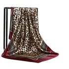The new 90cm printed silk women's square satin scarf shawl manufacturer wholesale