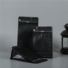 Matt Flat Bottom Black and White Stand Up Coffee Been Pouch Bag 250g 500g 1 Kg with Zipper and Valve