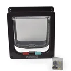 Hot selling large size White Cat Flap Door Magnetic Pet Door with 4 Way Lock for Interior Exterior Doors