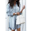/product-detail/casual-solid-tassel-ruffled-long-sleeve-denim-blouse-design-62293812487.html