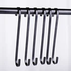 bulk 20cm long black color S shaped metal hook for hanging accessories