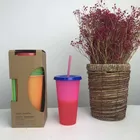 Tumbler Tumbler New 2020 24oz Color Changing Mug Plastic Color Changing Tumbler Plastic Tumbler With Straw
