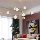 Table Chandelier Glass Hanging Chandelier Modern Glass Suspension Home Indoor Decor Hanging Dining Table Chandelier
