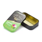 Food Grade Custom Design Tin Box Retangular Square Tin Box For Candy Small Tins
