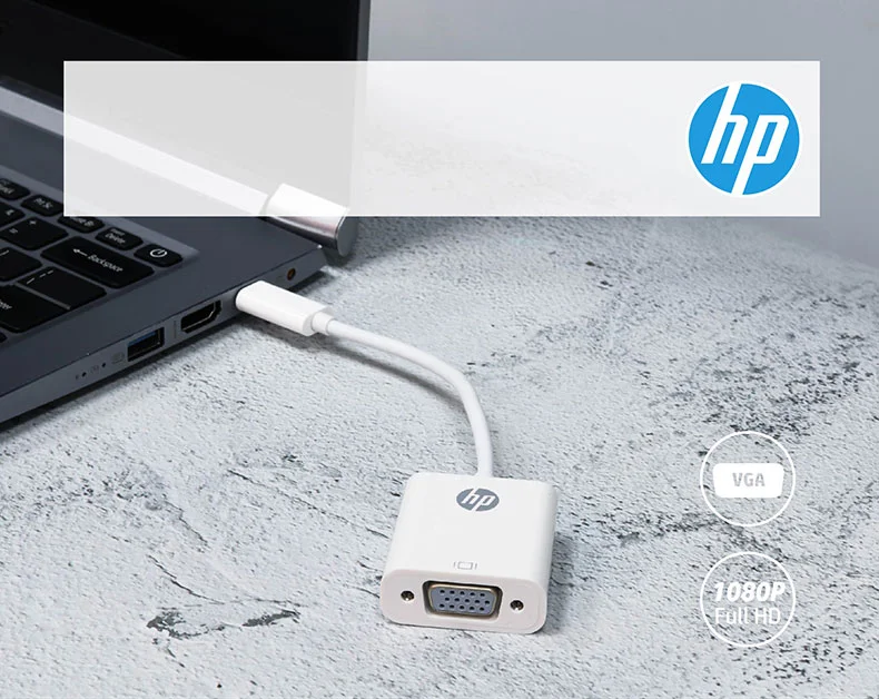 1080P 4k HP USB HDMI Adaptör Tip C - VGA Kablosu Çalışırken Değiştirilebilir Tasarım 2