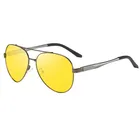 Fashion Night Vision Driving Glasses Yellow Lens Mens Polarized Car Sunglasses