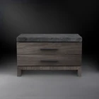 Bed Nightstand Nightstand 2 Drawer Storage Antique Wooden Bedside Table Bed Side Nightstand