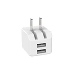 Soulmate 2.4 amp 2usb ac power adapter wall travel charger housing phone 2 port