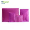 Custom Luxury Packaging Hair Extension Shipping Bag Rose Purper Red Poly Bubble Mailer