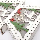 Christmas Led Decorative Lights Christmas Holiday Wooden LED Decorative Gift Lights
