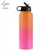 Gradation 32oz 40oz Water Bottle Stainless Steel & Vacuum Insulated Wide Mouth with Straw Lid Hydr safe trade OEM Flask