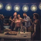 RGB Firework LED Copper Wire String Lights Hanging Starburst Fairy Light with Christmas Xmas Party led dandelion chandelier